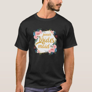 T-shirt Demoiselle d'honneur junior florale drôle enterrem