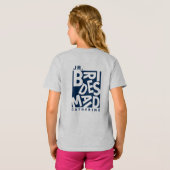 T-shirt Demoiselle d'honneur Junior Jr., cortège de mariag (Dos entier)