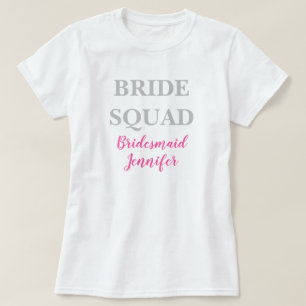 T-shirt Demoiselle d'honneur Rose personnalisé Mariage Ent
