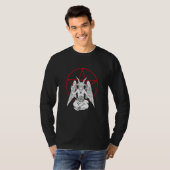 T-shirt Démon Baphomet Satanique Lucifer Beelzebub (Devant entier)