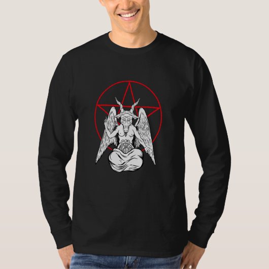 T-shirt Démon Baphomet Satanique Lucifer Beelzebub (Devant)