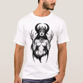 T-shirt Démon cornu féminin (Devant)