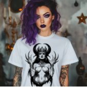 T-shirt Démon cornu féminin