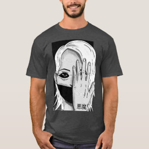 T-shirt Demon en japonais esthétique horreur fille Anime M
