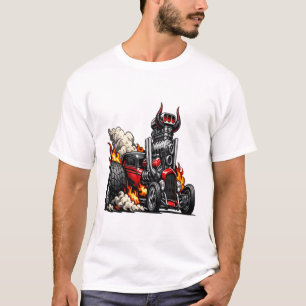 T-shirt Demon Hot Rod