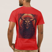 T-shirt Démon malfaisant et odieux dans un cercle (Dos)