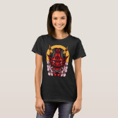 T-shirt Demon Oni Masque Avec Sakura (Devant entier)
