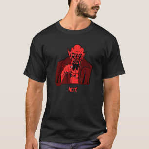 T-shirt Démon pointant Prochain diable démoniaque effrayan