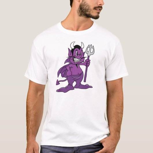 T-shirt Démon pourpre de bande dessinée (Devant)