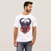 T-shirt Demon Skull Firestorm (Devant entier)