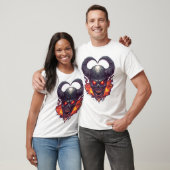 T-shirt Demon Skull Firestorm (Unisexe)