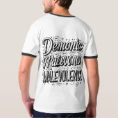 T-shirt 👕 démoniaque malveillance masculine (Dos entier)