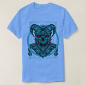 T-shirt Demonic Trois Eyed Skull Bone Head Skeleton Skull (Design devant)