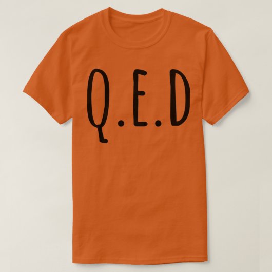 T-shirt Démonstration Quod Erat QED (Design devant)