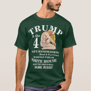 T-SHIRT DEMS TRUMP TRUMPS TEE DE COMBAT DE LA MAISON BLANC