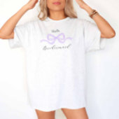 T-shirt Demure Lilac Bow Bridesmaid Proposition