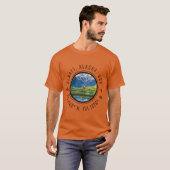 T-shirt Denali Alaska Graphic with Global Coordinates Over (Devant entier)