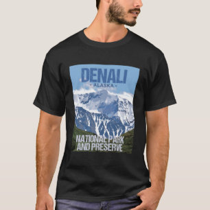 T-shirt Denali National Park Alaska Poster Design