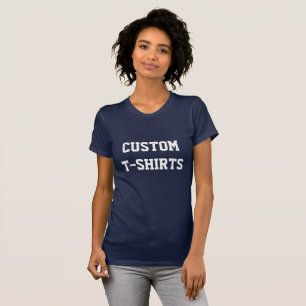 T-shirt d'encolure ras du cou de la MARINE des