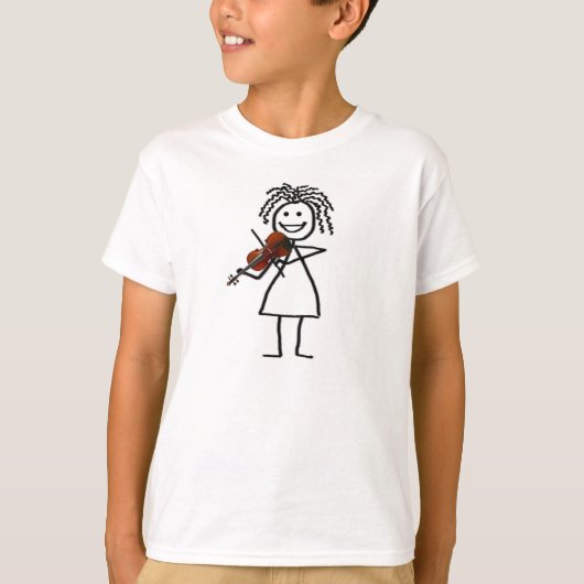 T-shirt d'enfant de violon (Devant)