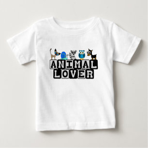 T-shirt d'enfant en bas âge d'amoureux des animaux