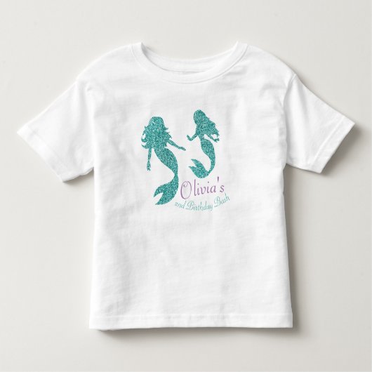 T-shirt d'enfant en bas âge de sirène avec le (Devant)