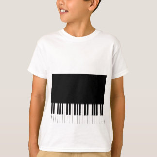 T-shirt d'enfants - blanc de noir de clavier de