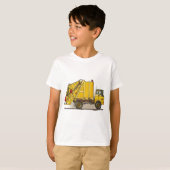 T-shirt d'enfants de construction du camion à (Devant entier)