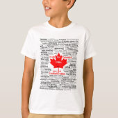 T-shirt d'enfants de jeu du Canada 150 (Devant)
