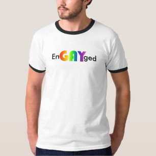 T-shirt d'Engayged des hommes