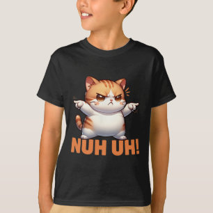 T-shirt Déni De Chat Drôle Nuh Pas Aujourd'Hui Refuser Rés