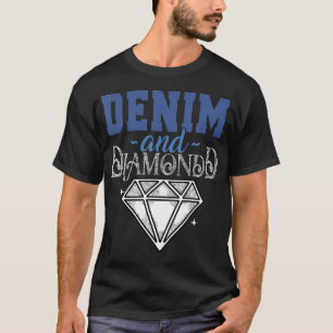 T-shirt Denim Et Diamants Style Bleu Denim