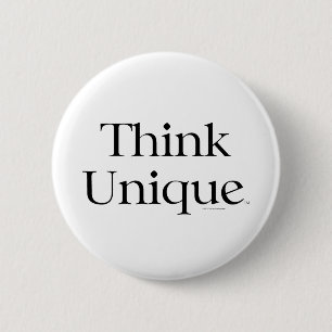 T-SHIRT denkt uniek Ronde Button 5,7 Cm