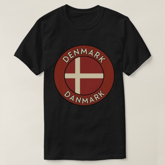 T-shirt Denmark Danmark  (Design devant)