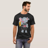 T-shirt Denmark fan elephant (Devant entier)