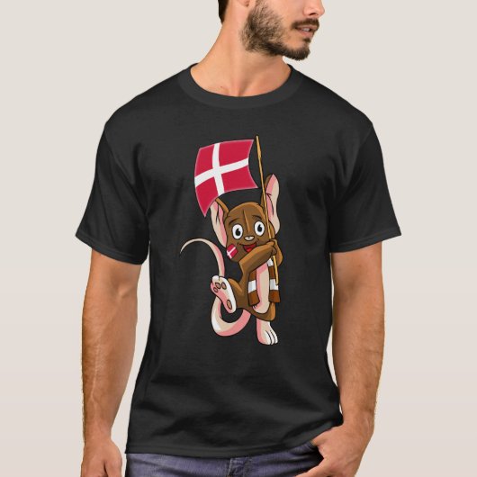 T-shirt Denmark Fan Mouse (Devant)