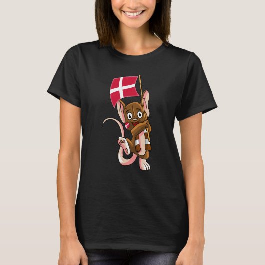 T-shirt Denmark Fan Mouse (Devant)