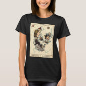 T-shirt Denmark Illustrative Map (Devant)