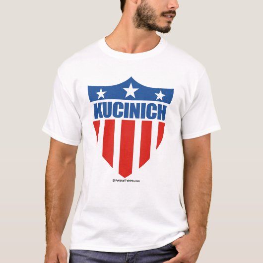 T-SHIRT DENNIS KUCINICH POUR LE PRÉSIDENT (Devant)