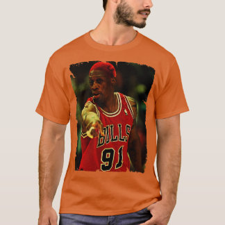 T-shirt Dennis Rodman Conception Vintage Du Basket-Ball 4