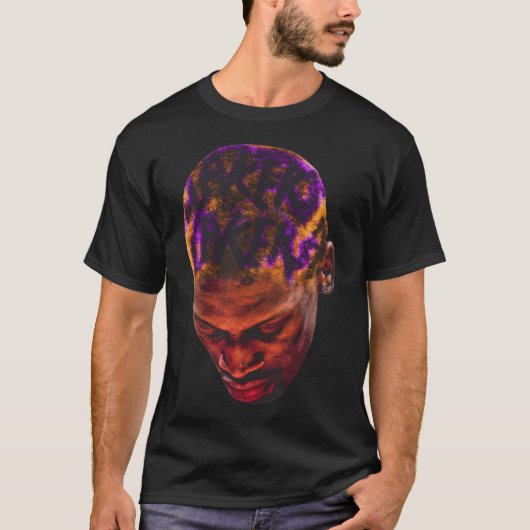 T-shirt Dennis Rodman Hommage Style Vintage (Devant)