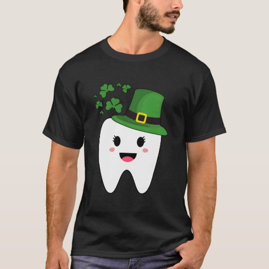 T-shirt Dent avec assistante dentaire Saint-Patrick (Devant)
