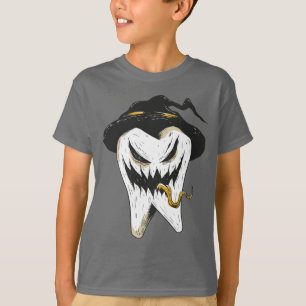 T-shirt Dent Ghoulish effrayante en sorcière Casquette Hal