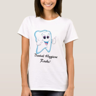 T-shirt dent heureuse, roches dentaires d'hygiène !