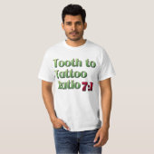 T-shirt Dent pour tatouer le rapport (Devant entier)