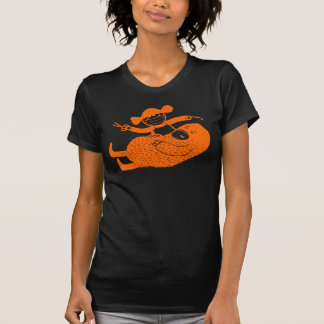 T-shirt dentaire d'art de griffonnage du travail
