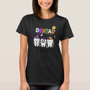 T-shirt Dentaire Dentiste Halloween Boo Équipe Dent Hygién