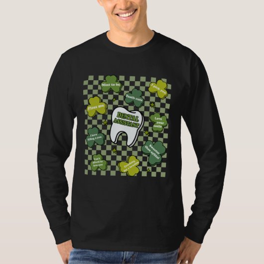 T-shirt Dental Assistant St Patrick's Day 2023 Tooth Shamr (Devant)