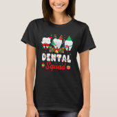 T-shirt Dental Squad Cute Tooth Christmas Dentist Merry X (Devant)