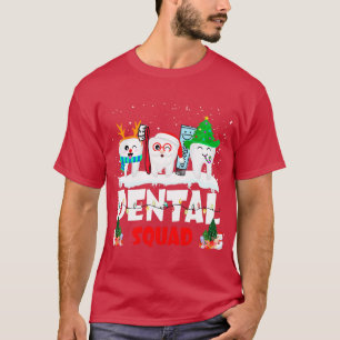 T-shirt Dental Squad Dentist Assis Noël Noël Hommes